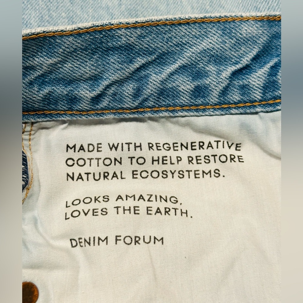 Denim Forum ‘90s Marlo Hi-Rise Baggy Jeans Light Wash Straight Leg 25 Aritzia - Picture 6 of 11